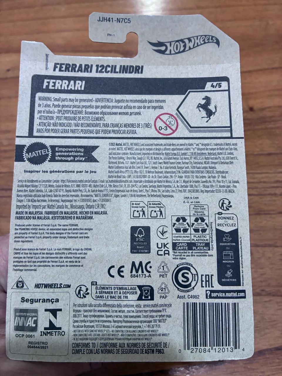 Hot Wheels Ferrari 12 Cilindri Vinho - Foto 5