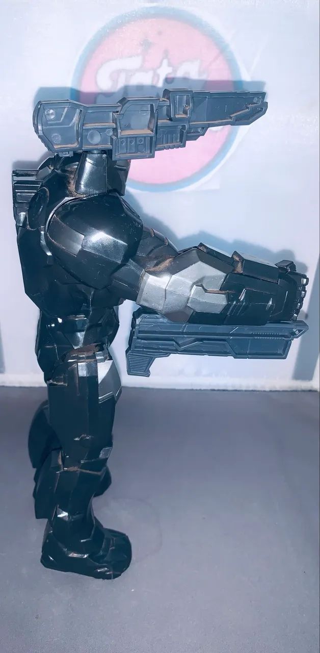 Boneco máquina de combate c/ 2 armas usado 30 cm ótimo estado - Foto 2