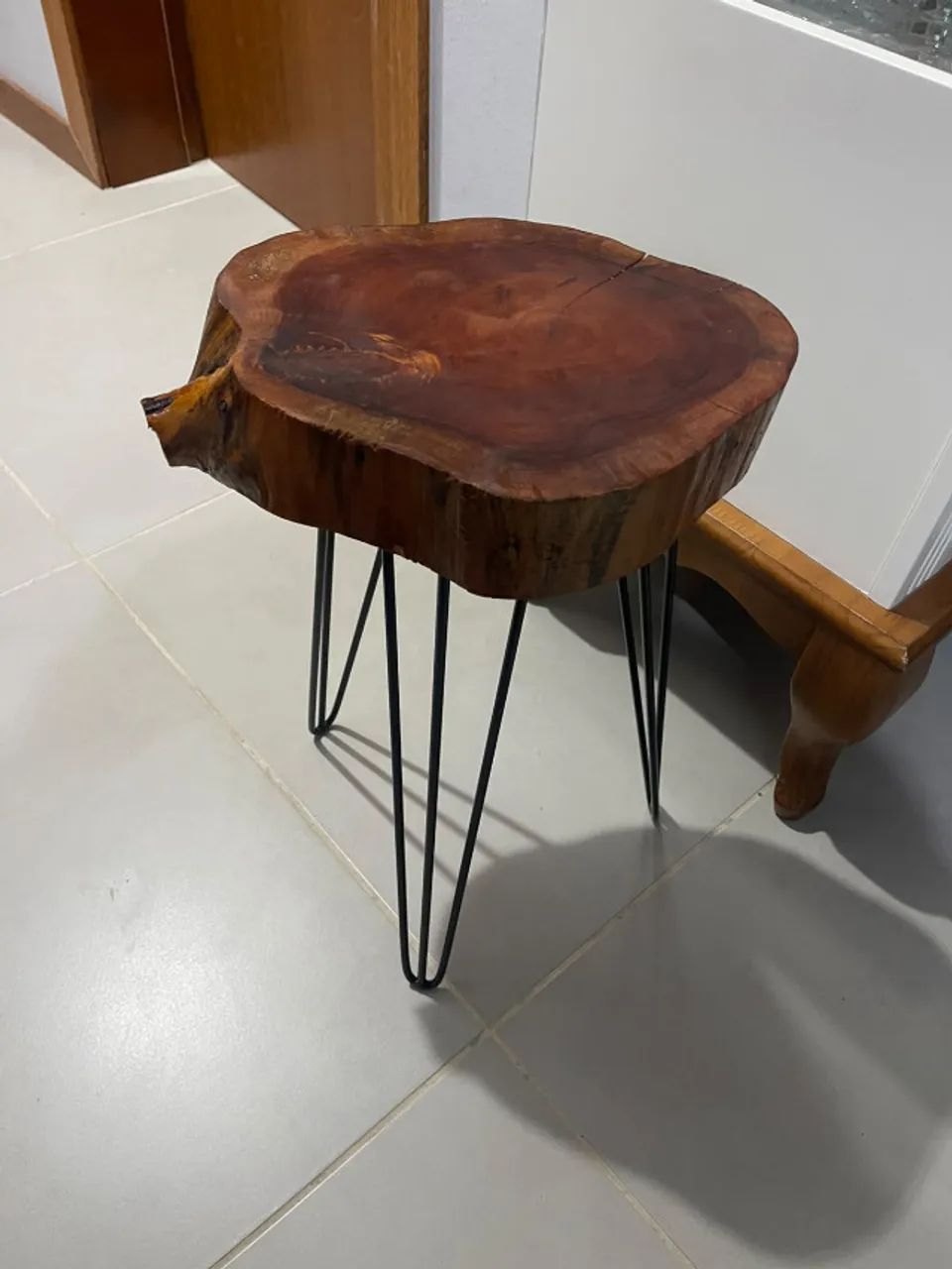 Mesa de canto Rústica com Pés HairpinLeg. - Foto 5