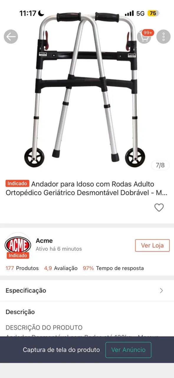 Andador para idoso - Foto 3