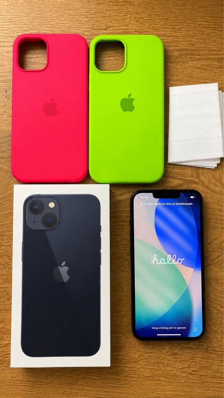 iPhone 13 bateria boa com nota e caixa
