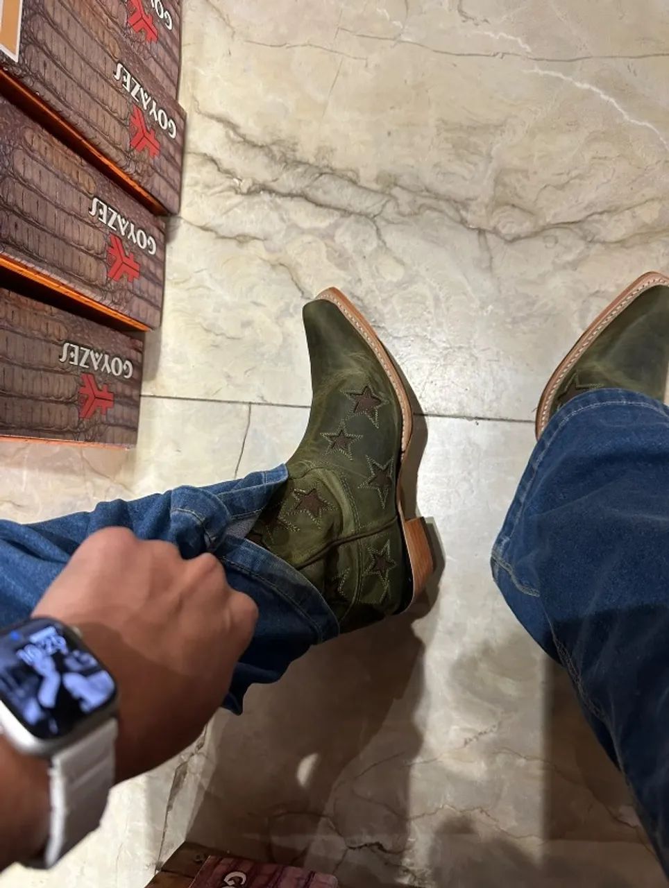 Bota texana bico fino country feminina 