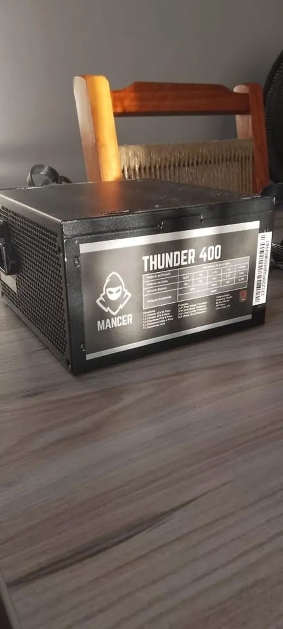Fonte Mancer Thunder 400W Bronze 80 Plus, MCR-THR400-BL01