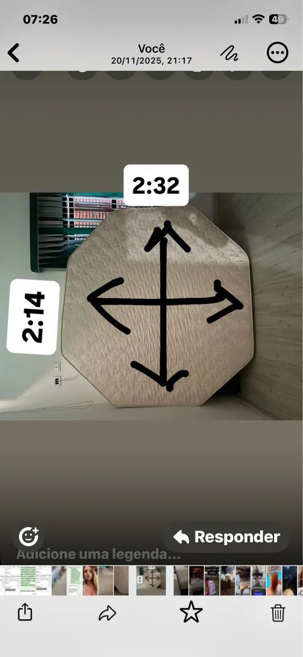 COLCHÃO (FOI FEITO POR  ENCOMENDA)OITAVADO 2:14/2:32 - Foto 2
