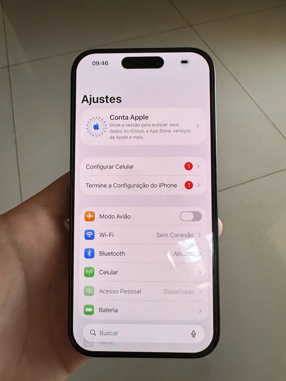 iphone 15 pro 128gb saúde bateria 87% preto - Foto 3