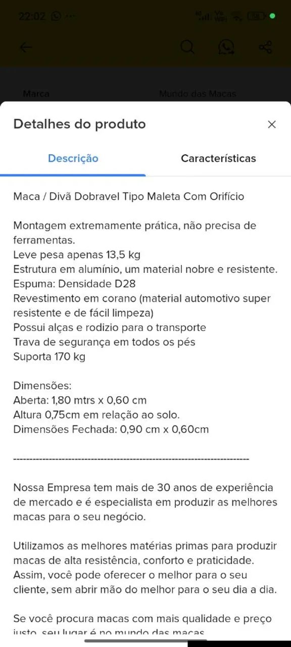 Maca dobrável com orifício, vira maleta! - Foto 5