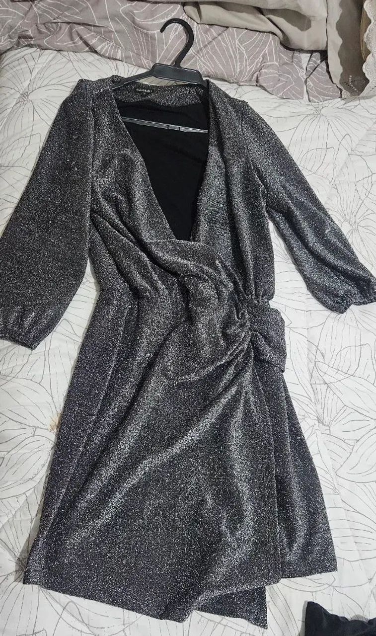 Vestido Le Lis Blanc (Lurex Grafite)