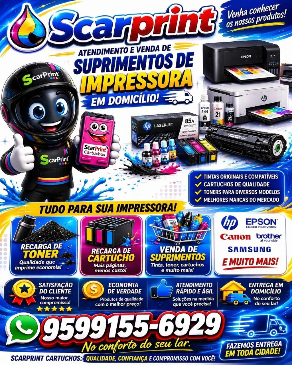 Scarprint venda de tintas toner e cartuchos de impressoras 