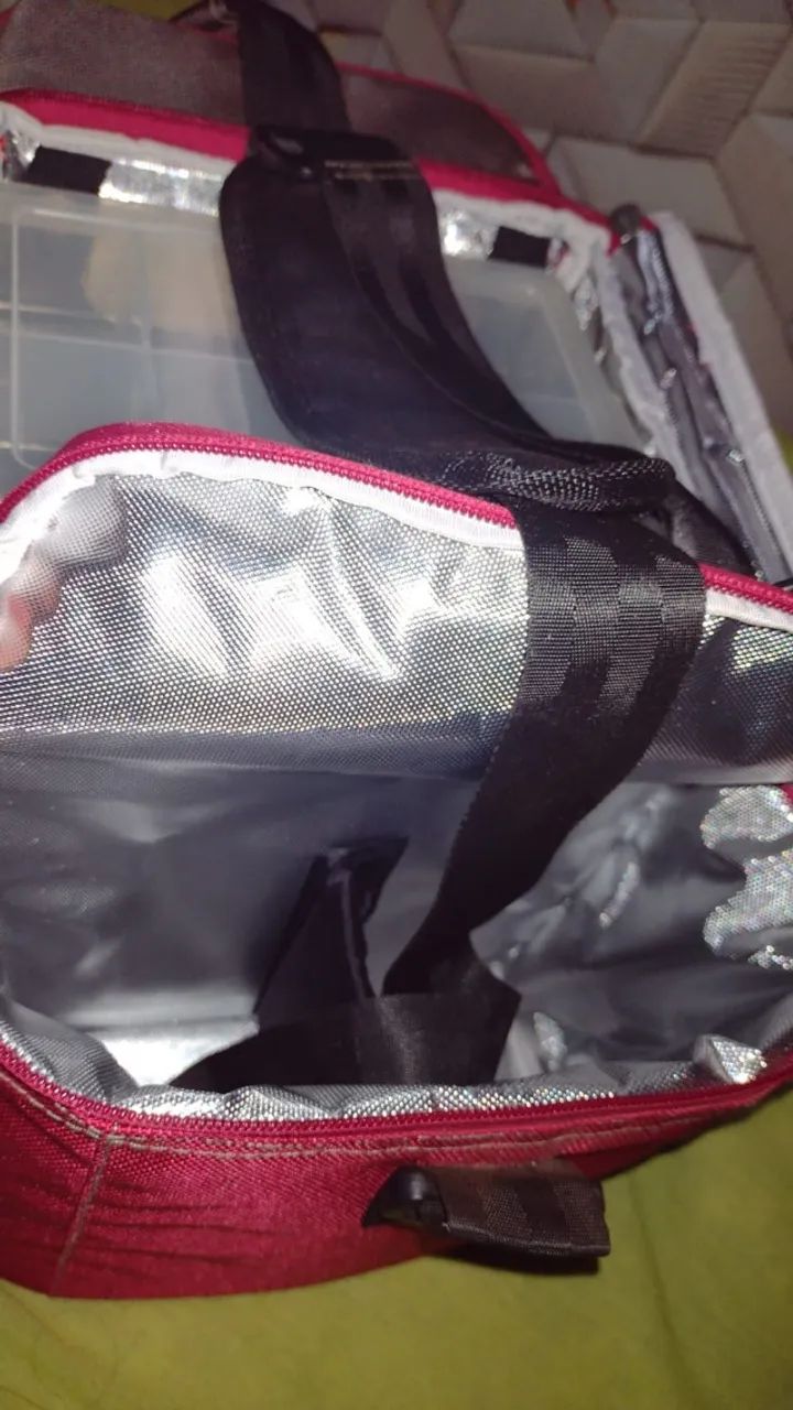 bolsa mochila marmita termica academia cooler fitness - Foto 3
