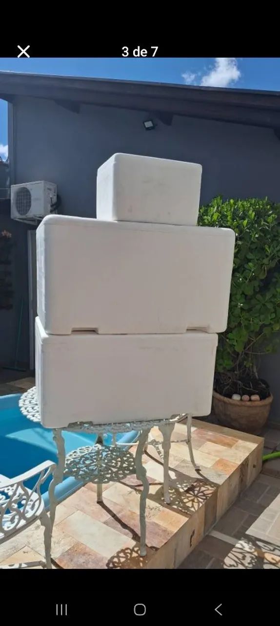 Caixa de Isopor 100 Litros - Praticamente Nova - Bauru**<br><br> - Foto 5