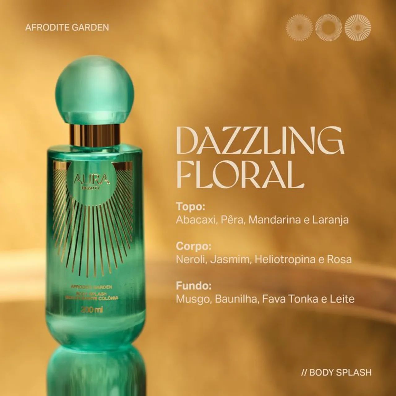BODY SPLASH AURA BEAUTY 200 ML ORIGINAL  - Foto 2