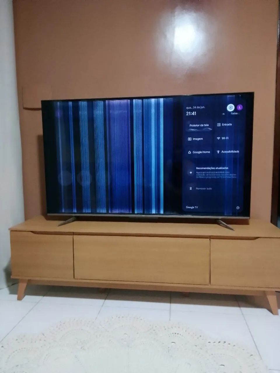 TV TCL 65' para retirada de peças  - Foto 4