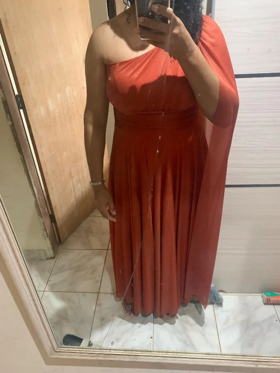 Vestido madrinha terracota