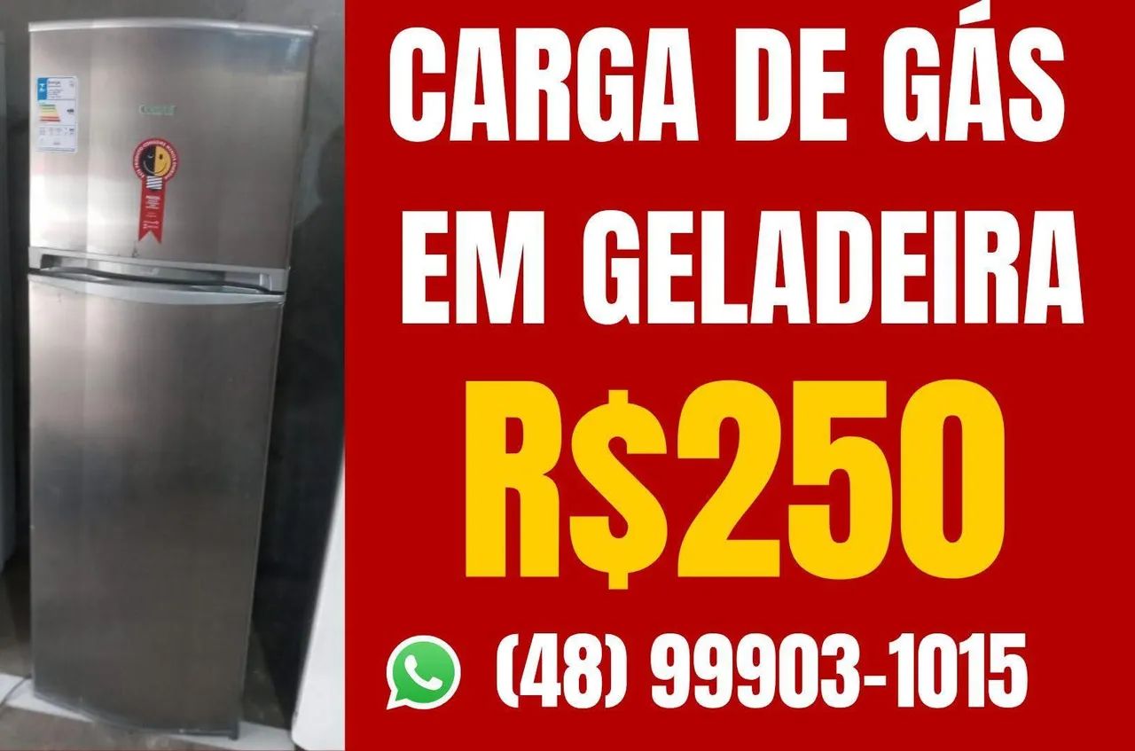 Gás em geladeira 