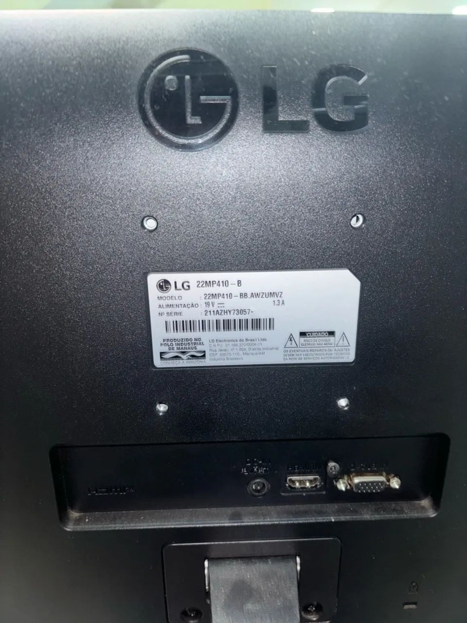 Monitor LG 22 Polegadas - HDMI e VGA - Ótimo Estado - Foto 3