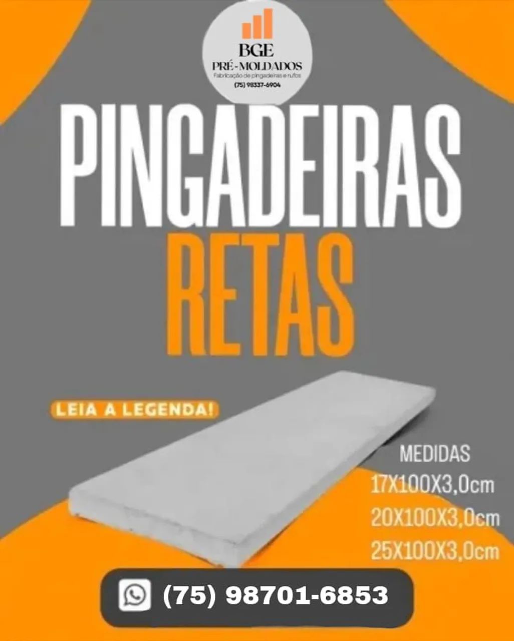 Pingadeira de concreto alto padrão frisada qualidade traço forte preço justo  - Foto 3