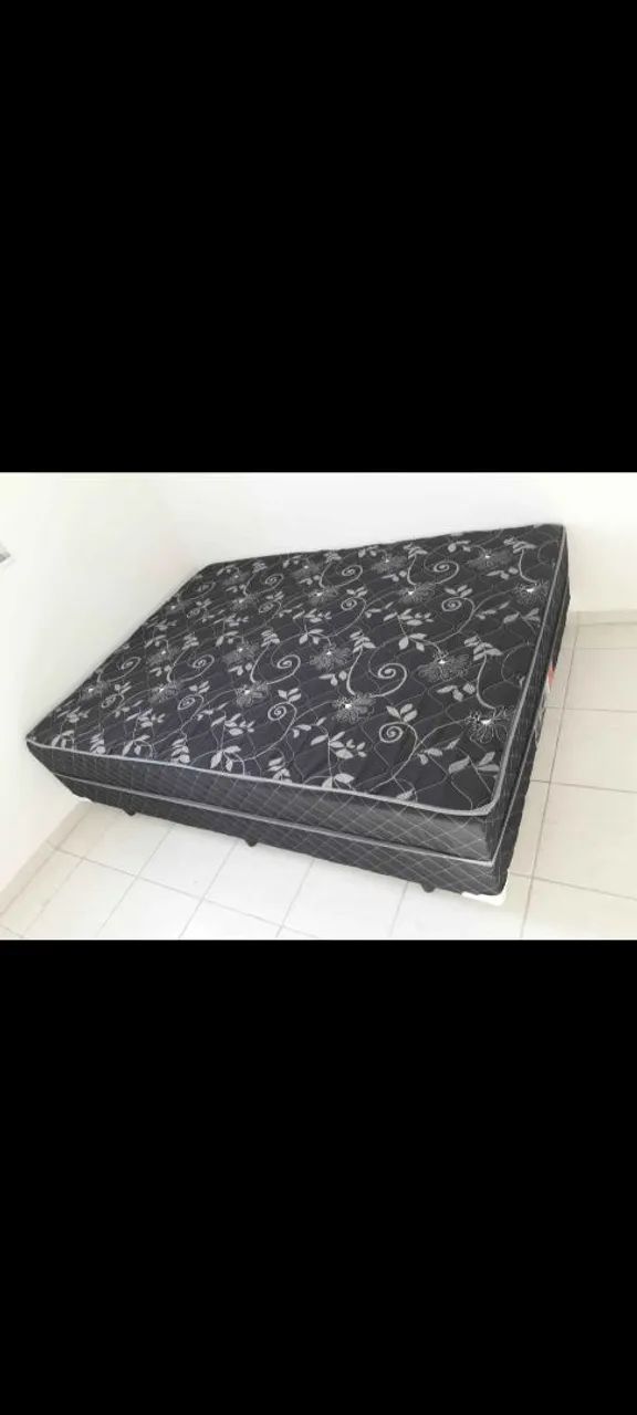CAMA CASAL BOX CONJUGADA 20CM COM MOLAS ENSACADAS OU SEM FRETE GRÁTIS  - Foto 2