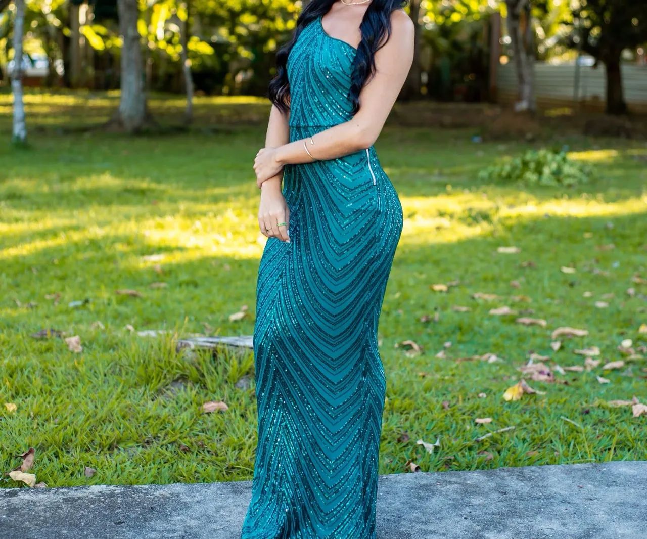 Vestido de Festa Longo Verde  - Foto 2