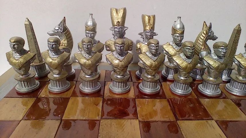 Xadrez Egípcio - Rei 12,6cm Para pronta entrega