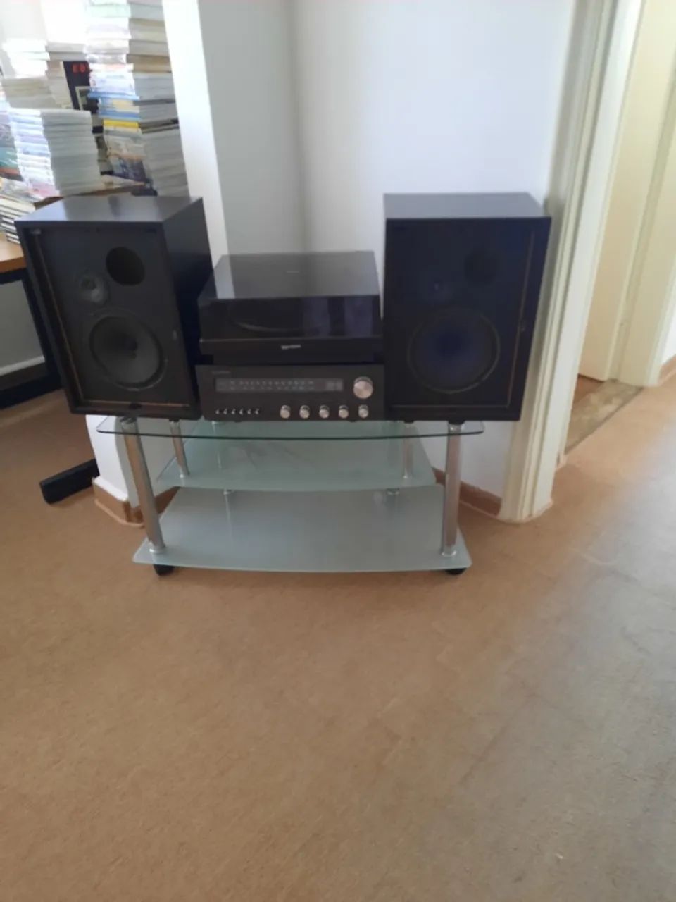 som modular gradiente system 95, toca discos, receiver e caixas, funcionando, manual - Foto 4