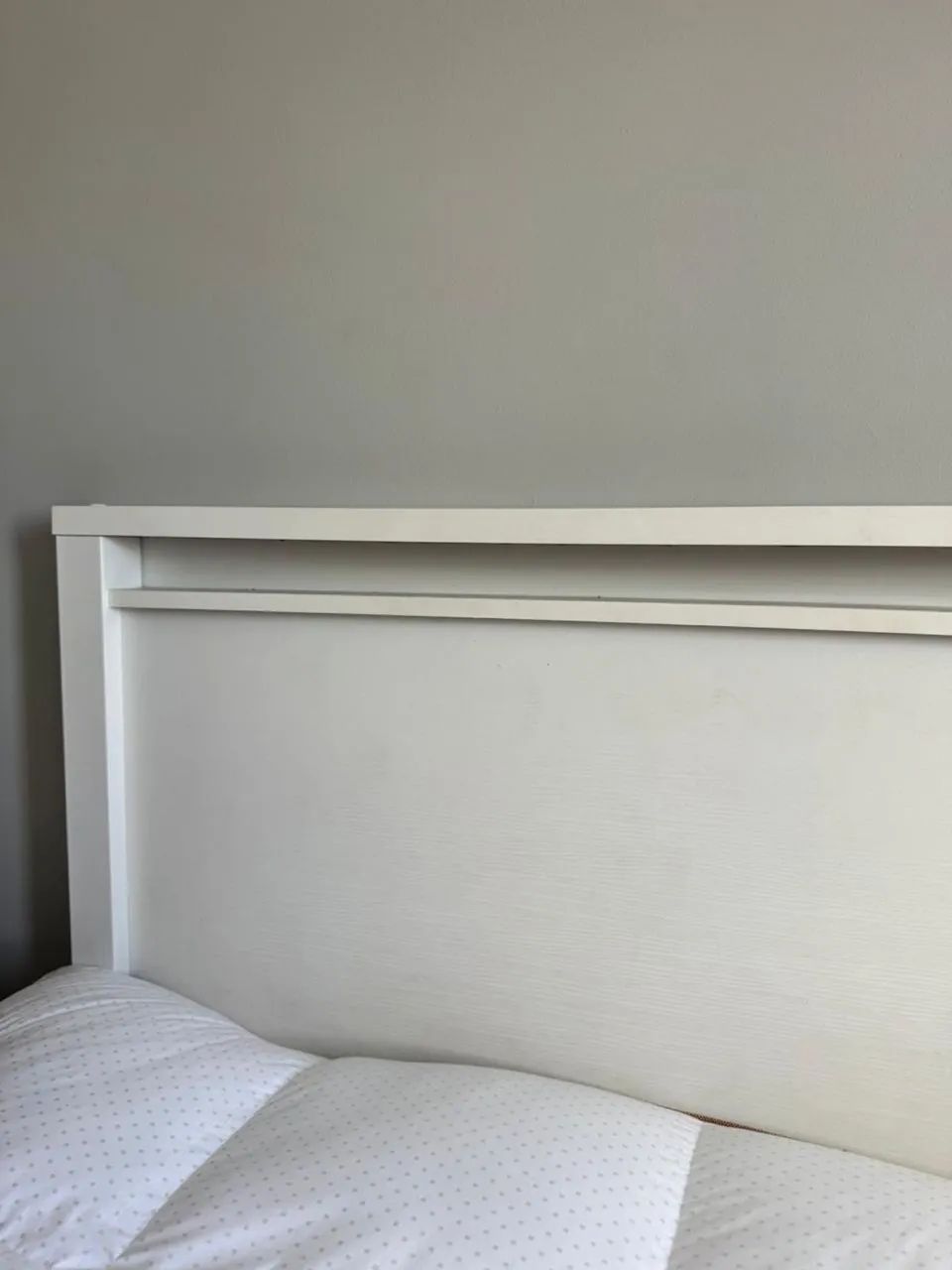 ACEITO OFERTA!! Cabeceira branca cama de casal