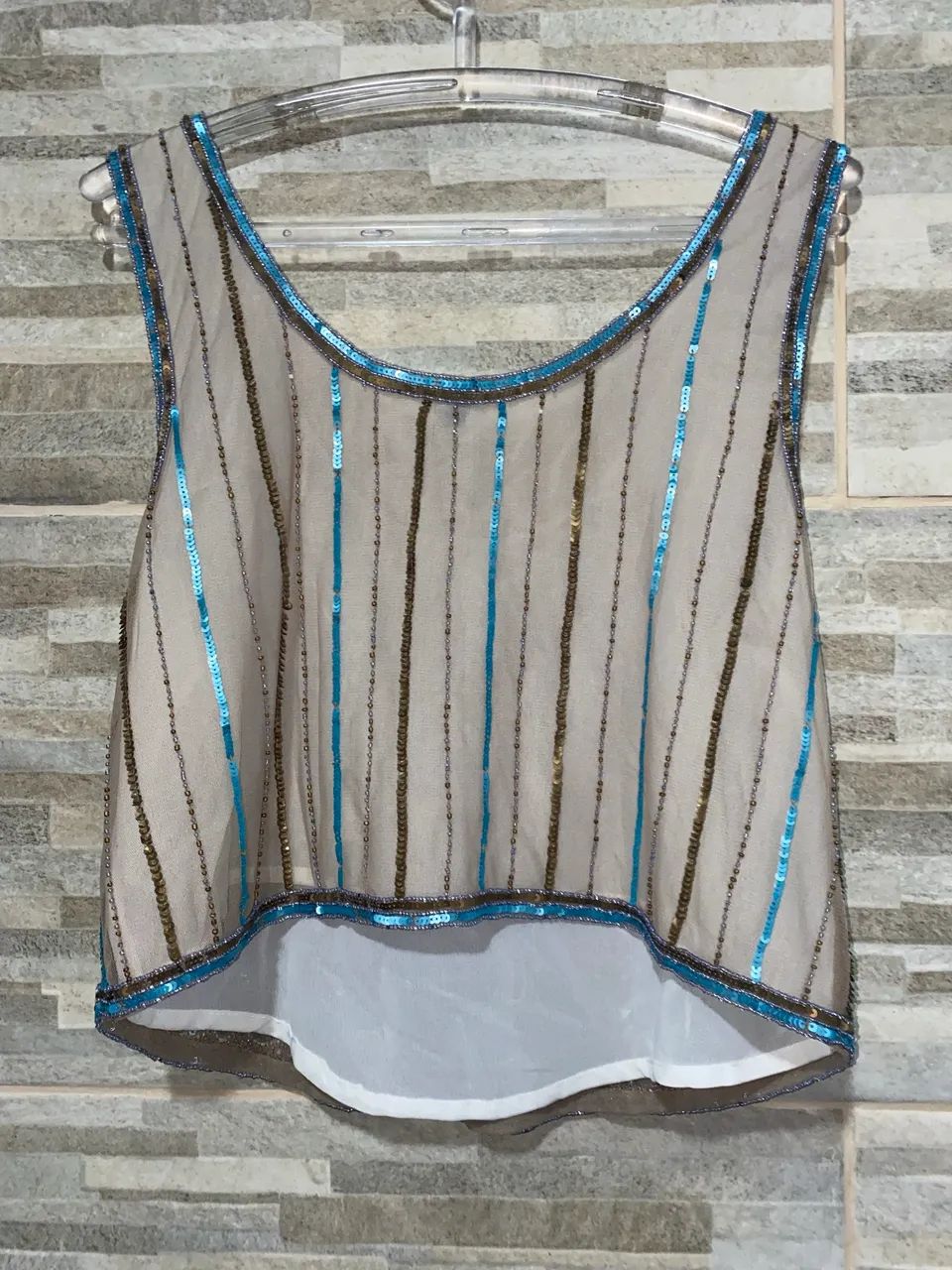 Blusa de lantejoulas da Farm  - Foto 2