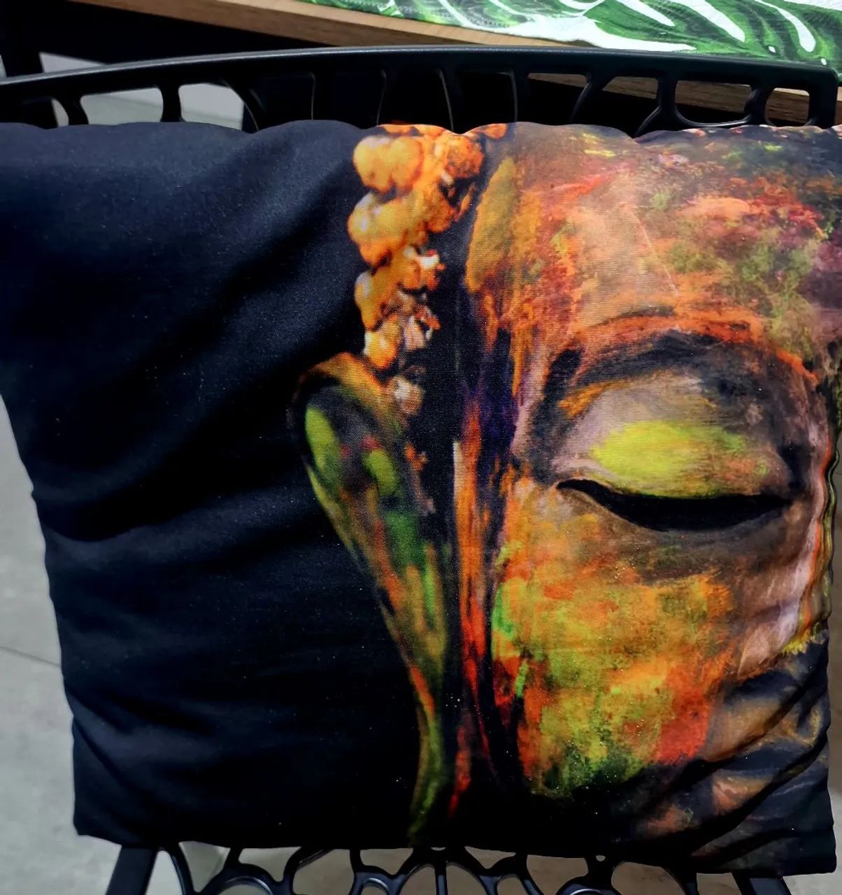 Fronha e almofada ganesha e buda - Foto 4