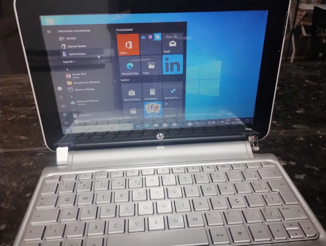 Notebook HP mini. 10"