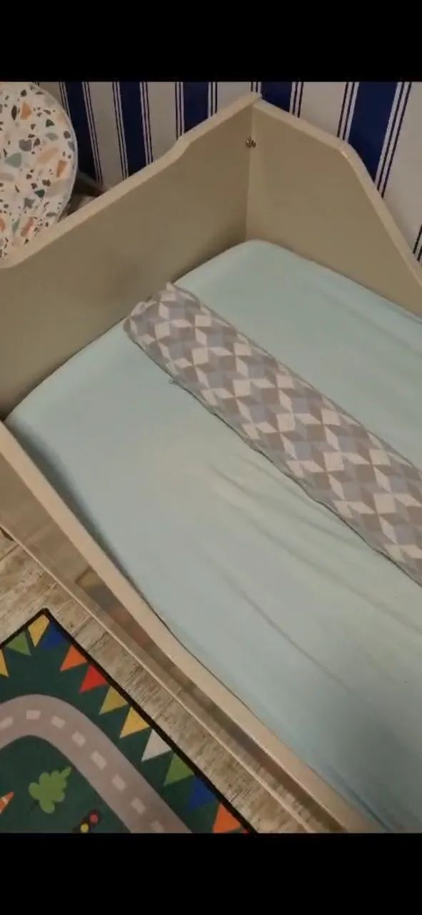 Berço Escandinavo 3 em 1 em Madeira + Mosquiteiro e Saia - Foto 2