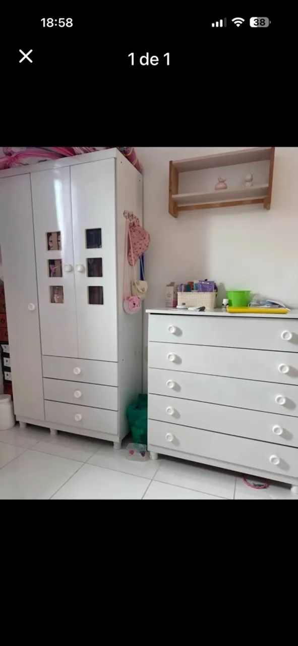 Guarda roupa e cômoda 