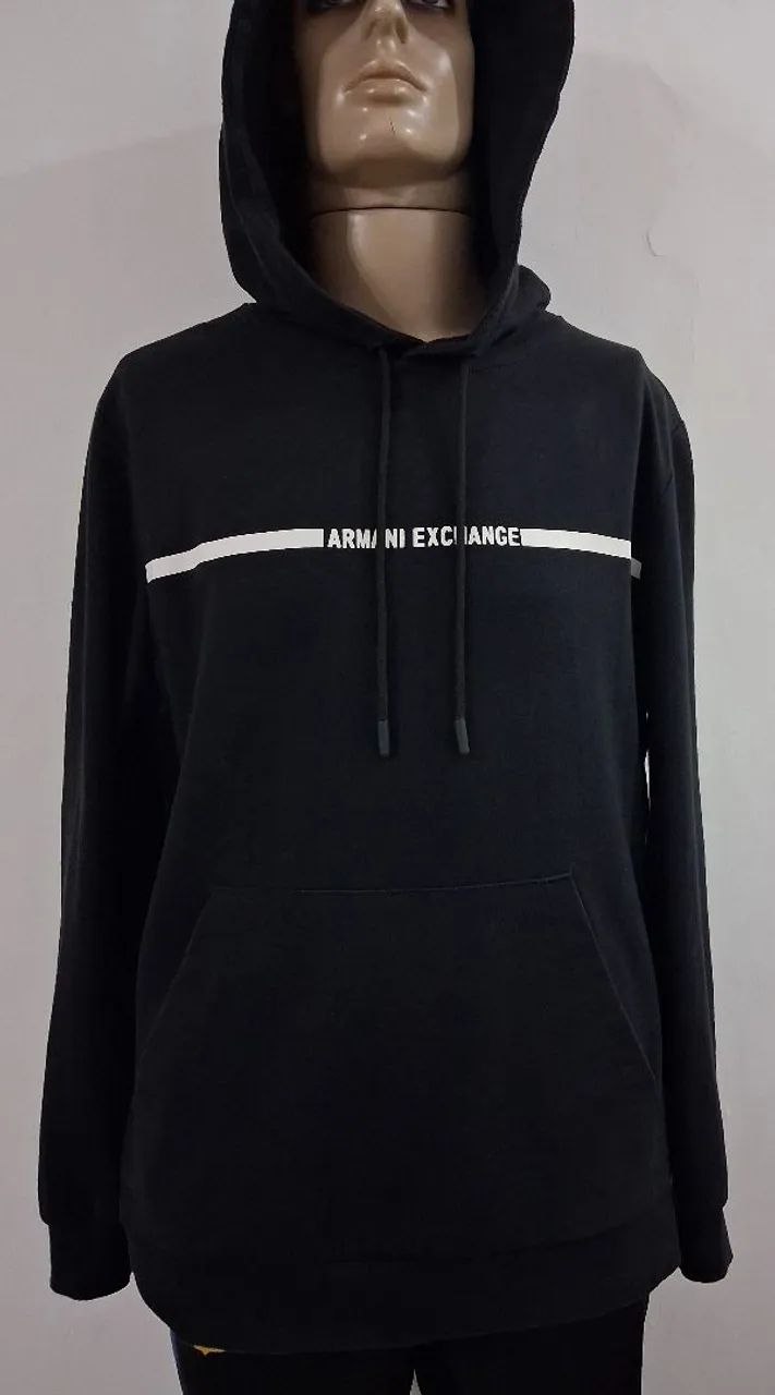 Blusão moletom Armani Exchange Tam G em ótimo estado 