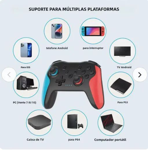 Controle sem fio gaminja Mg25z para Nintendo switch, pc , ps3,PS4 