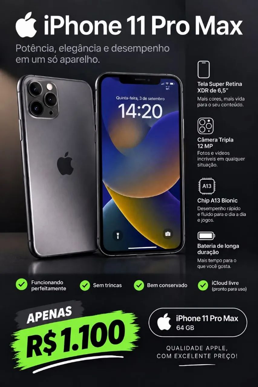 11 pro max todo original 