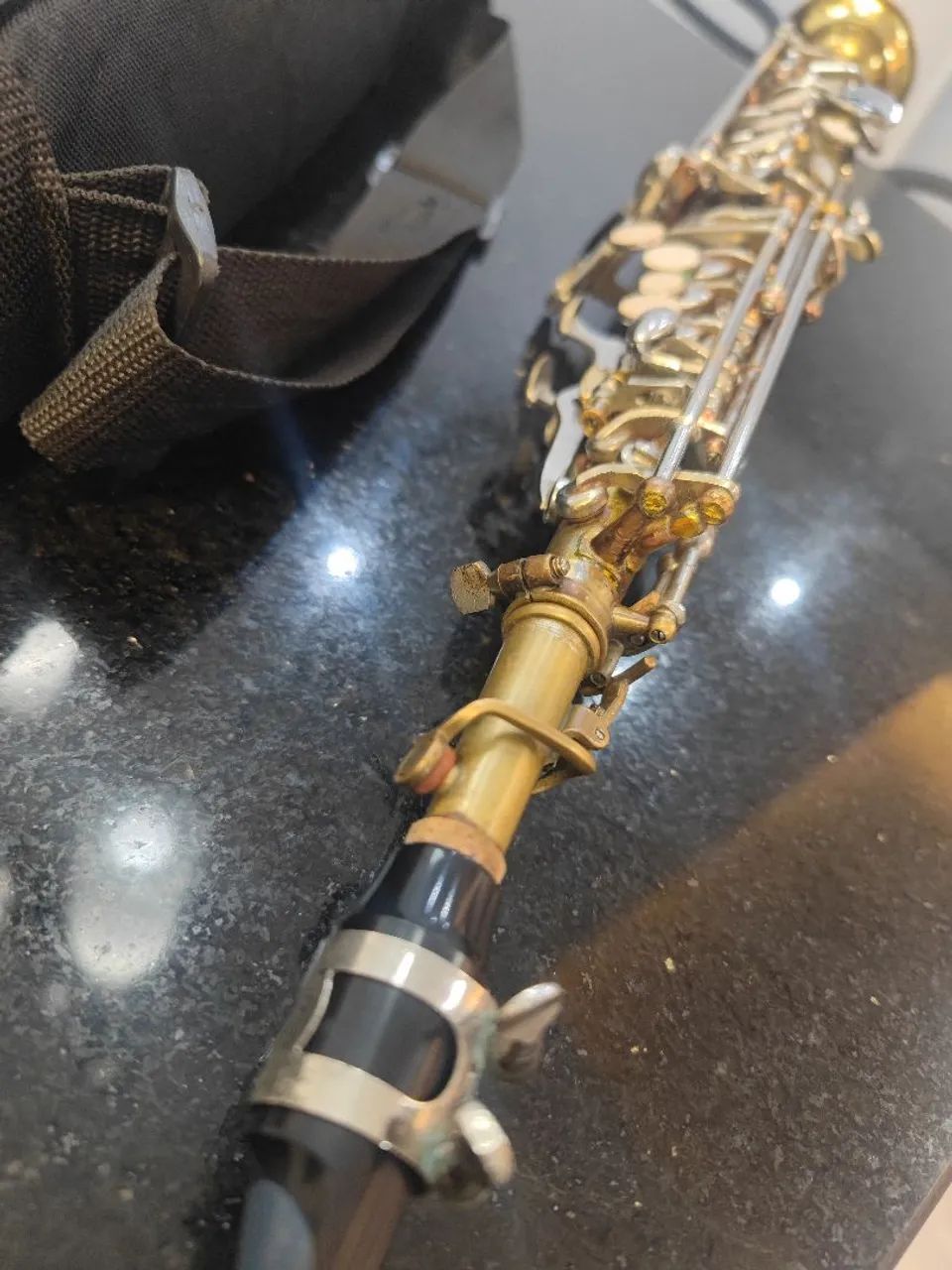 R$ 1.000,00 Sax Soprano Parrot Original Usado Revisado Nota Fiscal Garantia OLXPAY Sib  - Foto 3