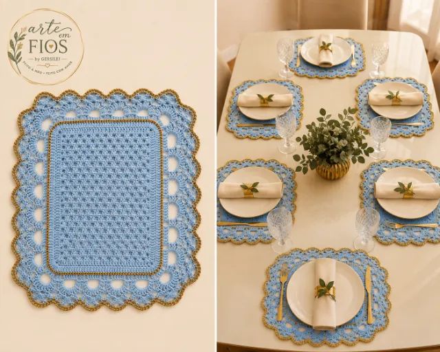 Souplast / americano de mesa - Azul Bebe - Foto 2