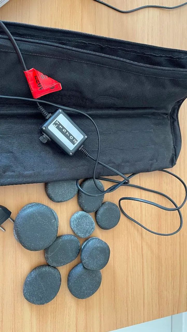Kit de massagem com pedras quentes