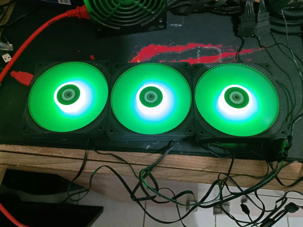 3 fans Argb 1200mm com controle - Foto 3