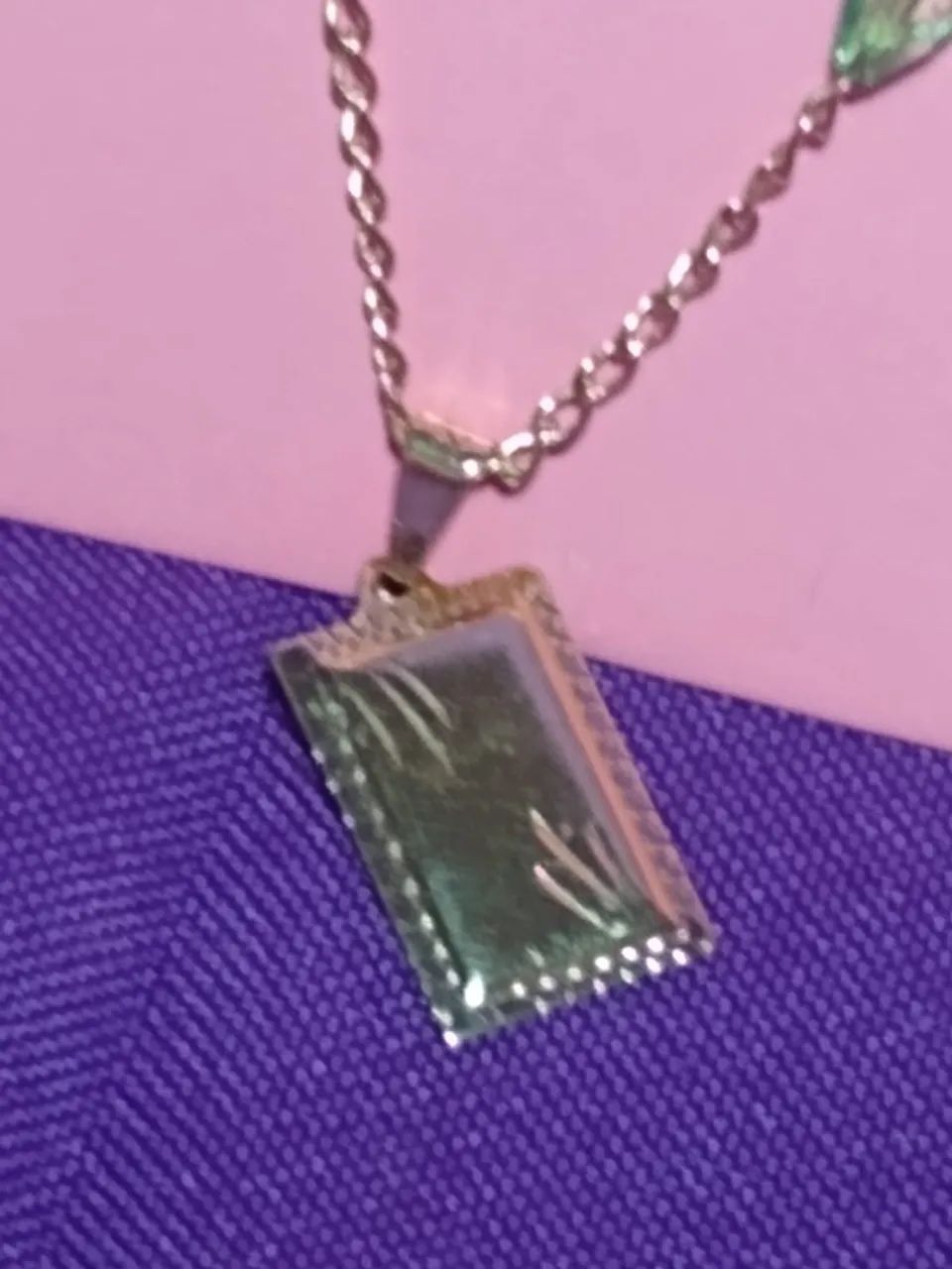 conjunto colar e brincos placa e espirais - Foto 3