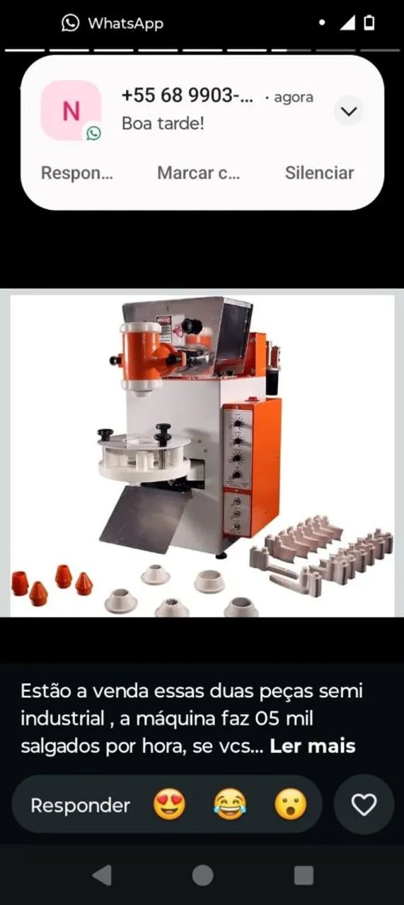 Máquina de salgados e panela de massa - Foto 5