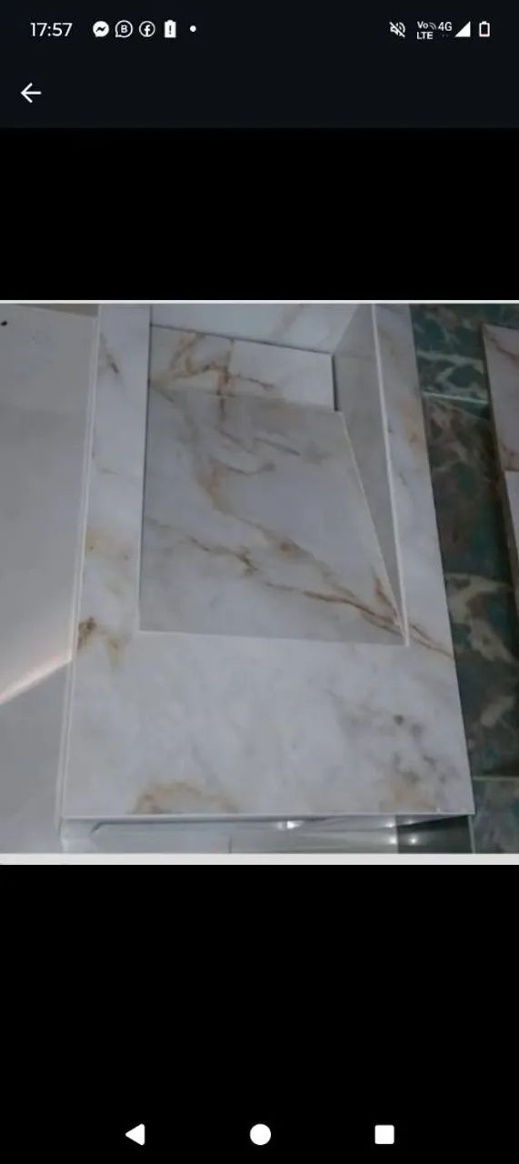 Pia em porcelanato