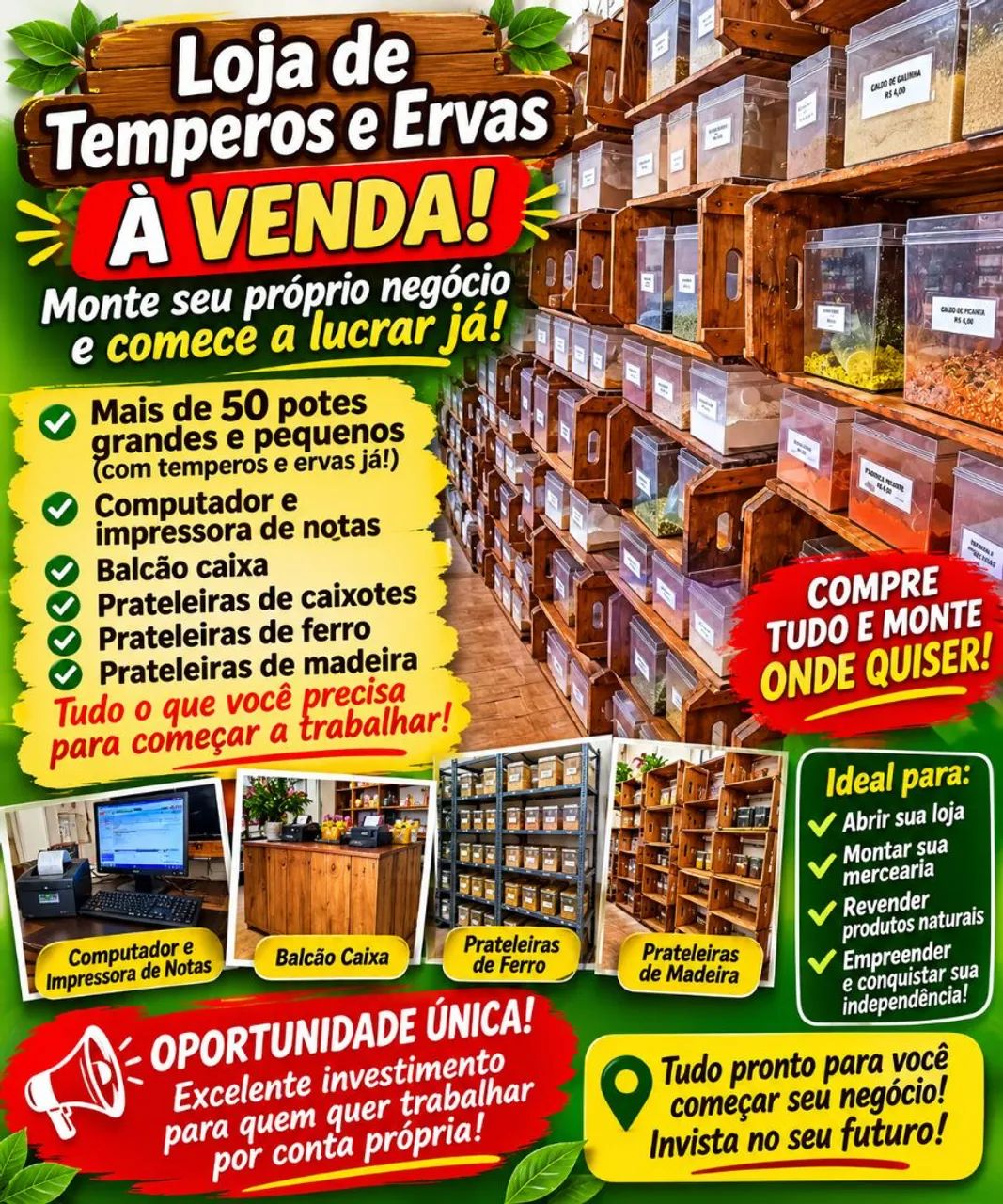 Casa de temperos e ervas 