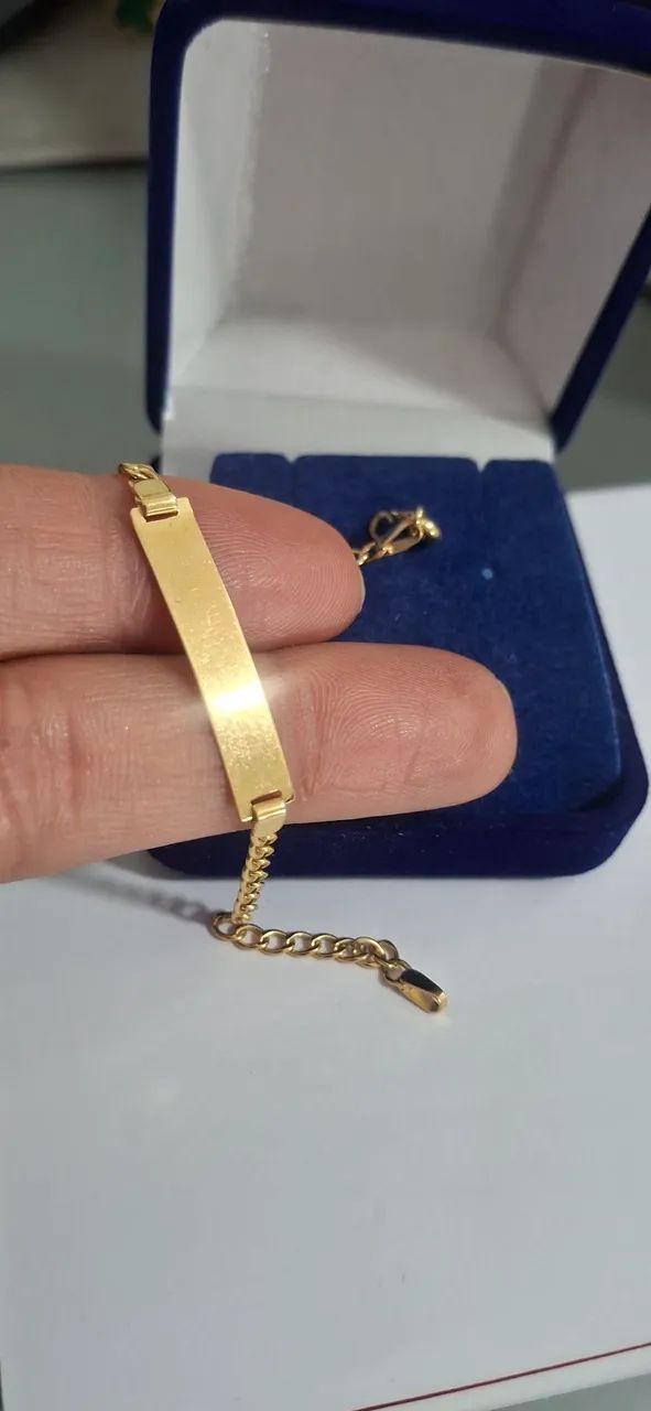 Pulseira infantil ouro 18k - Foto 2