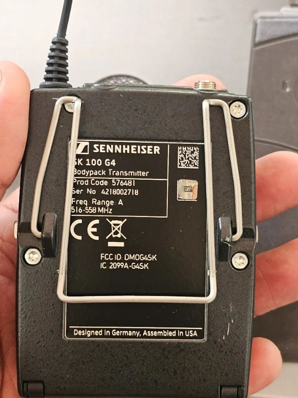 Transmissor Bodypack Sennheiser Sk 100 G4 - Foto 2