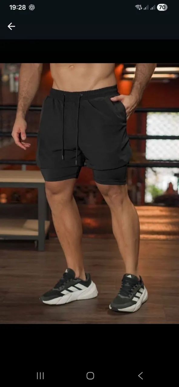 bermuda termica 2 em 1 dryfit em quantidade  - Foto 4