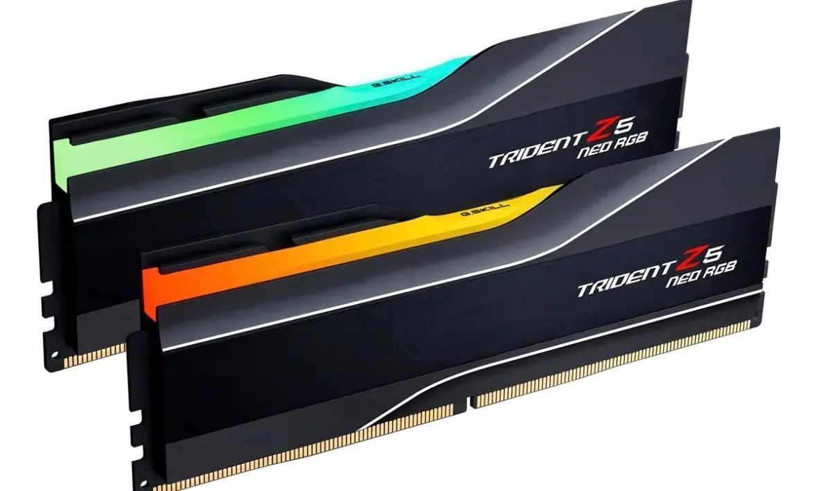 G.Skill 128gb 6000 mhz CL36 Trident Z5 Neo RGB DDR5 (2x64gb) memória AMD   