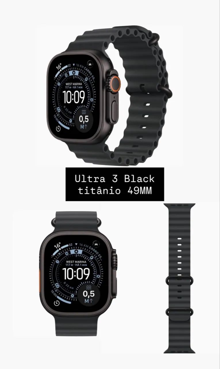 Apple Watch Ultra 3 - 49mm Cor: Black - Smartwatches - Centro