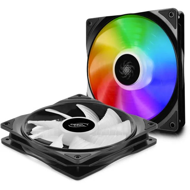 Kit Fan com 2 Unidades Deepcool CF140 RGB 140mm, USADO, 12x 9,67 - Foto 2