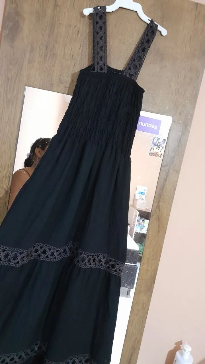 Vestido longo preto 