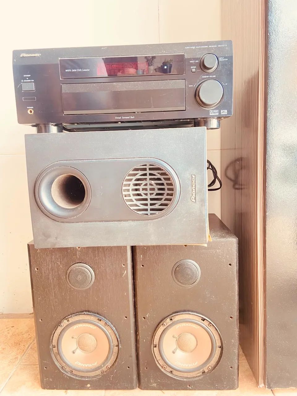 Receiver pioneer 2 caixas e 1 subwoofer  - Foto 3