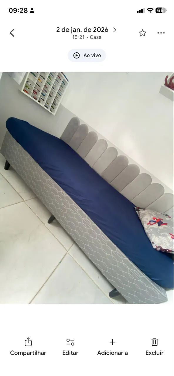 Base box solteiro cama